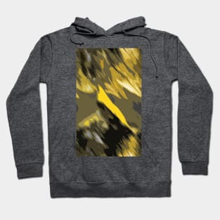 Yellow and Grey Abstract Hoodie